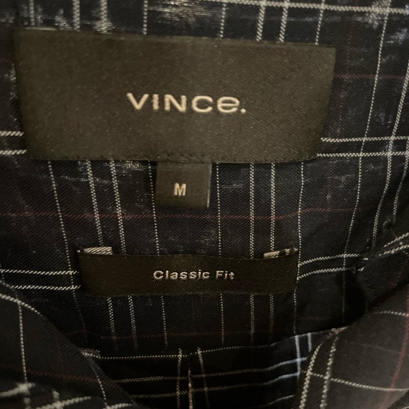 NWT Vince Men's Plaid Button-Up Shirt sz Medium - Picture 8 of 13